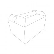 Tragebox aus Karton, dicht, Medium, 250 x 330 x 250 mm