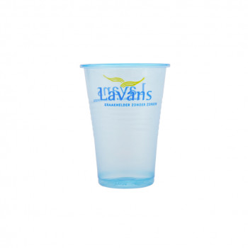 Kunststoffbecher Kaltgetr&auml;nke klar Blau, 20cl