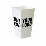 Popcorn Becher viereckig XL, 80 x 120 x 215 mm