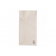 Besteck-Serviette, recycelt, 40 x 40 cm, 2-lagig, 1/8 Falz