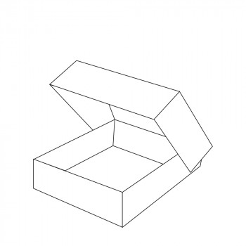 Cateringbox aus Karton, Small, 360 x 250 x 80 mm