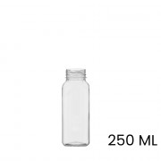 Saft- & Smoothie Flasche mit Kappe, 4-eckig, 250 ml