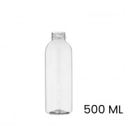 Saft- & Smoothie Flasche mit Kappe, rund, 500 ml