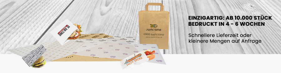 Food Einschlagpapier, fettdicht & Beutel